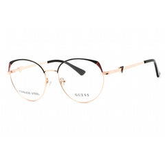 Guess Unisex Eyeglasses - Black/Other Metal Full Rim Demo Lens Frame | GU2867 005