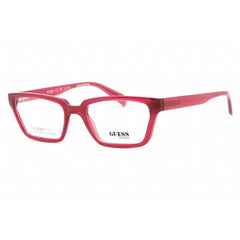 Guess Unisex Eyeglasses - Clear Demo Lens Violet Rectangular Shape Frame | GU8280 083