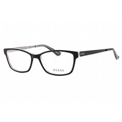 Guess Women's Eyeglasses - Clear Demo Lens Black/Crystal Plastic Frame | GU2538 003