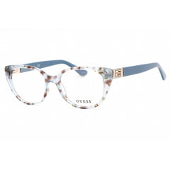 Guess Women's Eyeglasses - Clear Demo Lens Blue/Other Cat Eye Frame | GU2908 092