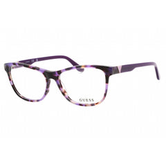 Guess Women's Eyeglasses - Clear Demo Lens Violet/Other Cat Eye Frame | GU2973 083