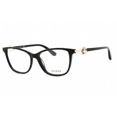 Guess Women's Eyeglasses - Clear Lens Shiny Black Cat Eye Shape Frame | GU2856-S 001