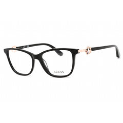 Guess Women's Eyeglasses - Shiny Black Plastic Full Rim Rectangular | GU2856-S 001