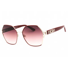 Guess Women's Sunglasses - Bordeaux/Other Full Rim Rectangular Frame | GU7913 71T