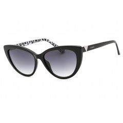 Guess Women's Sunglasses - Shiny Black Plastic Full Rim Cat Eye Frame | GU5211 01B