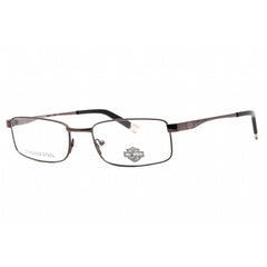 Harley Davidson Men's Eyeglasses - Gunmetal Rectangular Full Rim Frame | HD0423 J14
