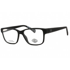 Harley Davidson Men's Eyeglasses - Matte Black Plastic Square Shape Frame | HD0981 002