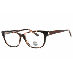 Harley Davidson Women's Eyeglasses - Clear Demo Lens Pink Havana Frame | HD0566 074