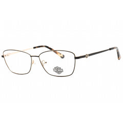 Harley Davidson Women's Eyeglasses - Matte Black Metal Cat Eye Frame | HD0560 002