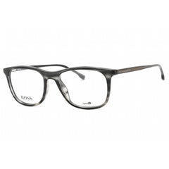 Hugo Boss Men's Eyeglasses - Grey Horn Plastic Frame Clear Lens | BOSS 0966 02W8 00