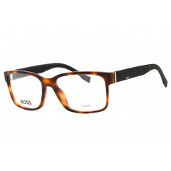 Hugo Boss Men's Eyeglasses - Havana Black Rectangular Frame | BOSS 0831/IT 0Z2I 00