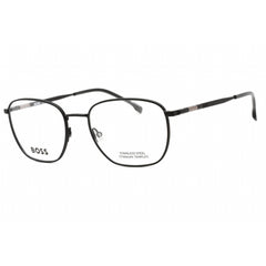 Hugo Boss Men's Eyeglasses - Matte Black Full Rim Square Frame | BOSS 1415 0003 00