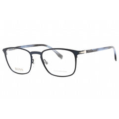 Hugo Boss Men's Eyeglasses - Matte Blue Full Rim Square Frame | BOSS 1043/IT 0FLL 00
