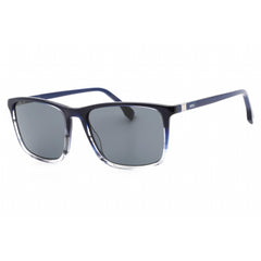 Hugo Boss Men's Sunglasses - Grey Lens Blue Horn Gray Frame | BOSS 1434/S 0HVE IR