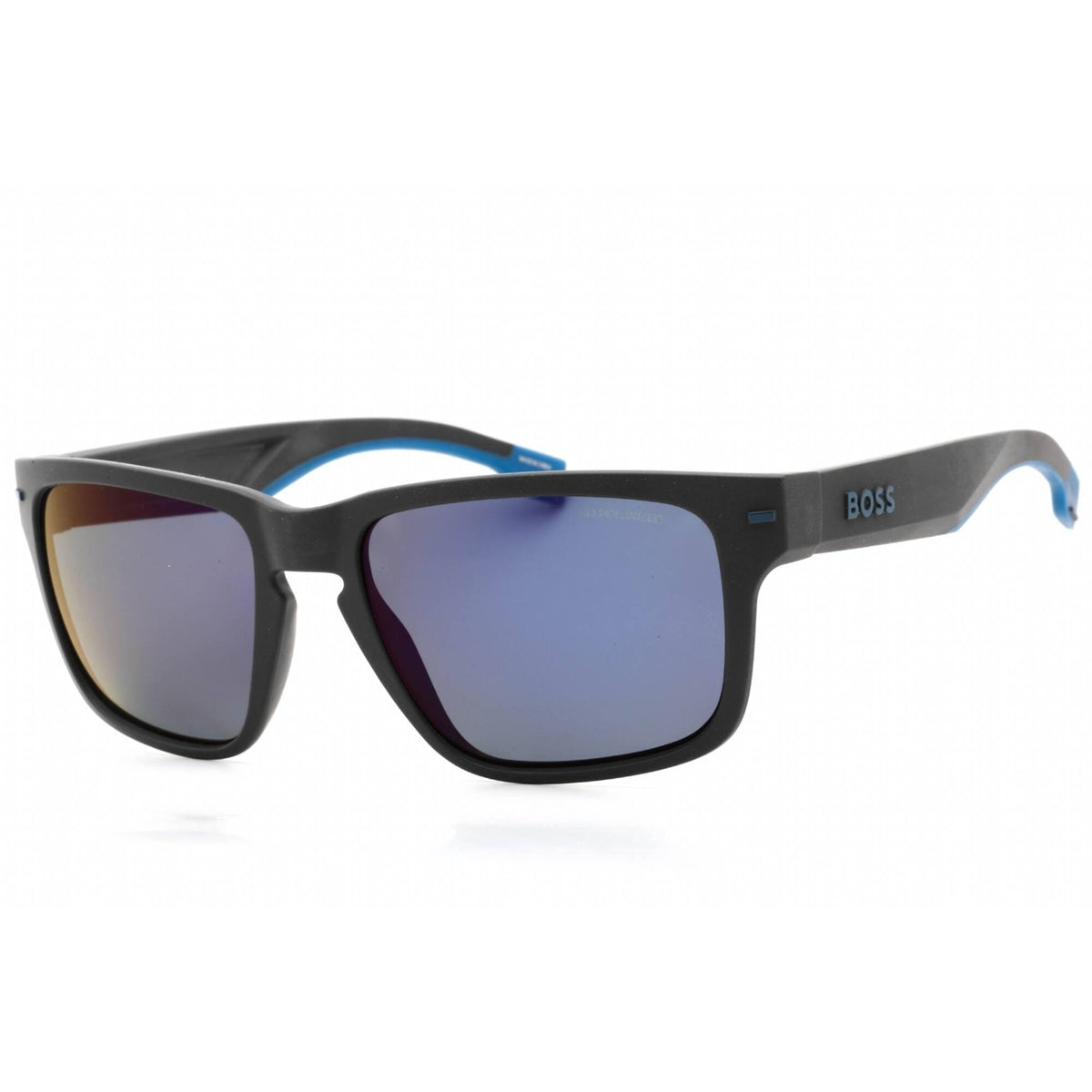 08ht Hugo Boss Men's Sunglasses - Matte Dark Grey Rectangular Frame | BOSS ...