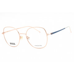 Hugo Boss Women's Eyeglasses - Gold Blue Full Rim Square Frame | BOSS 1529 0LKS 00