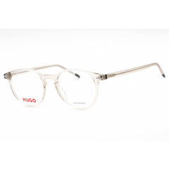 HUGO Men's Eyeglasses - Beige Plastic Full Rim Round Shape Frame | HG 1226 010A 00