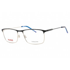 Hugo Men's Eyeglasses - Blue Ruthenium Full Rim Rectangular Frame | HG 1182 0KU0 00