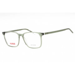 Hugo Men's Eyeglasses - Clear Lens Green Rectangular Plastic Frame | HG 1225 01ED 00