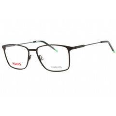 Hugo Men's Eyeglasses - Ruthenium Black Full Rim Rectangular Frame | HG 1181 0SVK 00