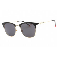 HUGO Men's Sunglasses - Grey Lens Matte Black Gold Square Frame | HG 1208/S 0I46 IR