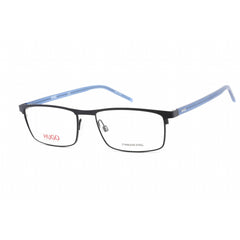 HUGO Unisex Eyeglasses - Matte Blue Metal Rectangular Full Rim Frame | HG 1026 0FLL 00