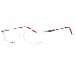 Hugo Women's Eyeglasses - Crystal Plastic Full Rim Rectangular Frame | HG 1205 0900 00