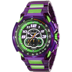 Invicta Men's Chronograph Watch - S1 Rally Quartz Green and Purple Bracelet | 43790