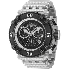 Invicta Men's Chronograph Watch - Subaqua Black Dial Silver Tone Bracelet | 43895