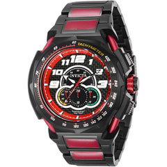 Invicta Men's Quartz Watch - S1 Rally Chronograph Red and Black Dial Bracelet | 43787