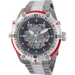 Invicta Men's Watch - Aviator Automatic Gunmetal Dial Two Tone Steel Bracelet | B44656