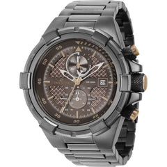 Invicta Men's Watch - Aviator Chrono Ivory and Brown Dial Gunmetal Bracelet | 39393