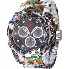 Invicta Men's Watch - Bolt Black, Grey and Silver Dial Aqua Plated Bracelet | 45490