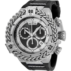 Invicta Men's Watch - Bolt Chronograph Black and Silver Tone Dial Strap Dive | 35577