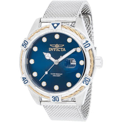 Invicta Men's Watch - Bolt Quartz Blue Dial Silver Stainless Steel Bracelet | 43553