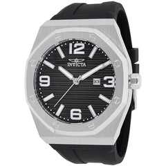 Invicta Men's Watch - Huracan Quartz Black Dial Silicone Rubber Strap Date | 45772