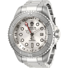 Invicta Men's Watch - Hydromax GMT Silver Dial Stainless Steel Bracelet Dive | 29726