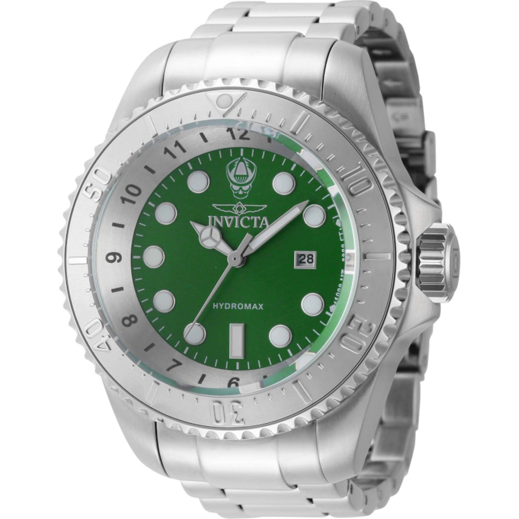 Invicta Silver Watch with Honeycomb Green Dial Invicta Men main image 2