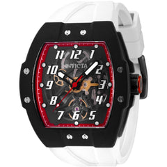 Invicta Men's Watch - JM Correa Automatic Black and Red Dial Silicone Strap | 44409