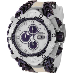 Invicta Men's Watch - Masterpiece Chronograph Purple and White Dial Strap | 44570