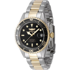 Invicta Men's Watch - Pro Diver Black Dial Silver and Yellow Gold Bracelet | 8934OB