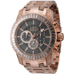 Invicta Men's Watch - Pro Diver Grey Dial Rose Gold and Crystal Bracelet | 44179