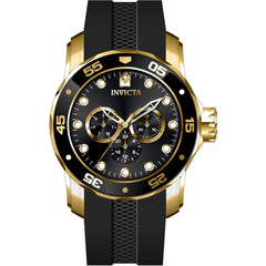 Invicta Men's Watch - Pro Diver Scuba Quartz Black Dial Silicone Rubber Strap | 45720