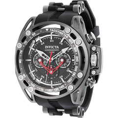 Invicta Men's Watch - S1 Rally Chronograph Black Dial Steel and Rubber Strap | 38158