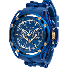 Invicta Men's Watch - S1 Rally Chronograph Blue Dial Steel and Rubber Strap | 38159
