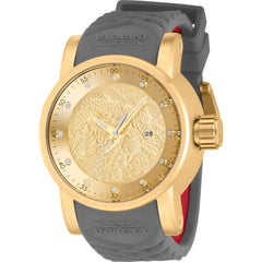 Invicta Men's Watch - S1 Rally Gold Dial Red and Grey Silicone Strap Date | 41144