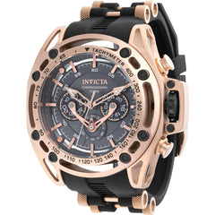 Invicta Men's Watch - S1 Rally Quartz Chrono Rose Gold Steel and Black Strap | 38157