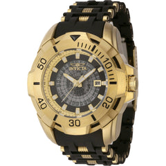Invicta Men's Watch - Sea Spider Black, Gold Tone and Transparent Dial Strap | 44129
