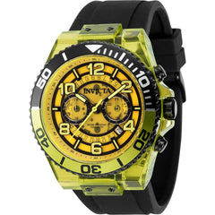 Invicta Men's Watch - Speedway Yellow and Black Dial Silicone Strap Quartz | 44377