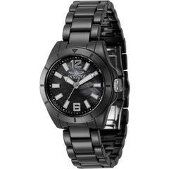 Invicta Women's Quartz Watch - Ceramics Black Mother Of Pearl Dial Bracelet | 47316